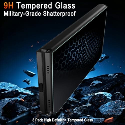 TZGZT Screen Protectors for iPhone Duo, Tempered Glass, Case Friendly thumbnail 2