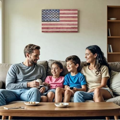 Anley Vintage Style American Wood Wall Sign thumbnail 3