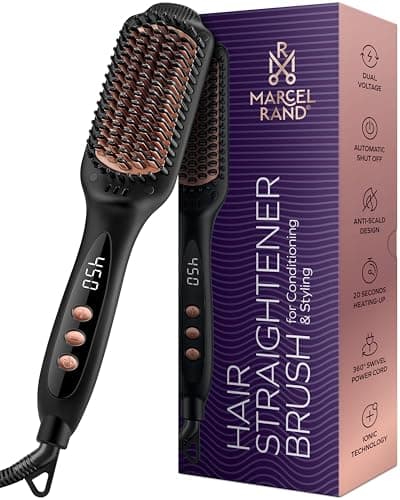 Professional Dual Voltage Hair Straightener Brush with 16 Temps - image 1