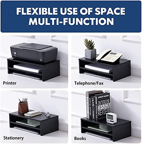 FITUEYES Wood Monitor Stand with Storage Drawer thumbnail 4