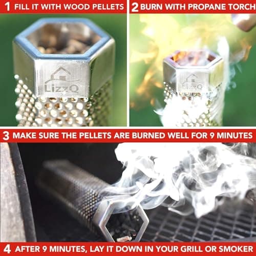 LIZZQ Premium Pellet Smoker Tube 12-Inch thumbnail 2