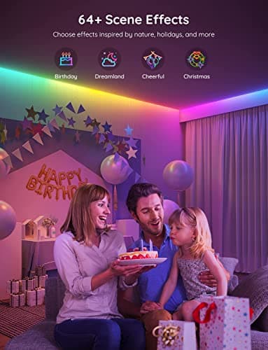Govee 16.4ft RGBIC LED Strip Lights, LED Lights for Bedroom thumbnail 4