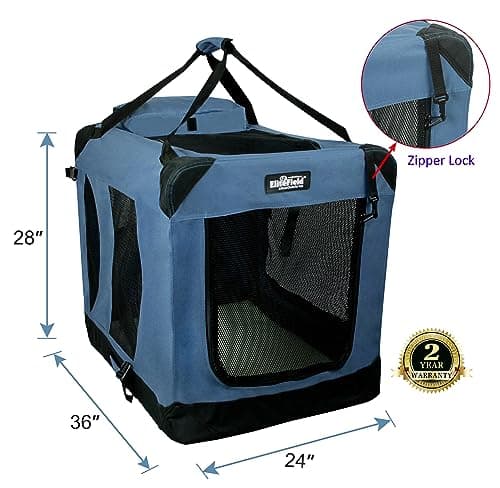 EliteField 3-Door Folding Soft Dog Crate thumbnail 2