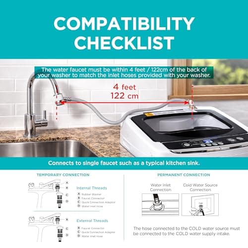 BLACK+DECKER 0.9 Cu. Ft. Portable Washer (BPWM09W) thumbnail 3