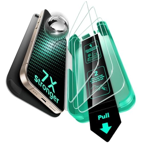 ESR HaloLock MagSafe Tempered Glass Screen Protector (3-Pack) - image 1