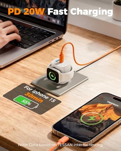 TESSAN Charging Blocks for Apple Watch Charger thumbnail 4