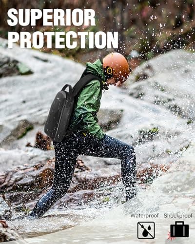 PEKREWS DJI Mini 3 / Mini 4 Pro Case - Portable Waterproof Travel Drone Backpack thumbnail 5