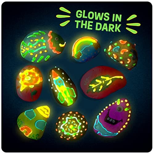 Dan&Darci Kids Rock Painting Kit - Glow in the Dark thumbnail 3