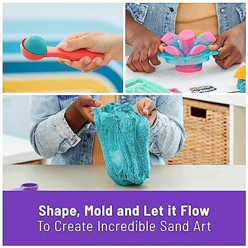 Kinetic Sand Sandisfying Set with 2lbs of Sand and 10 Tools thumbnail 3