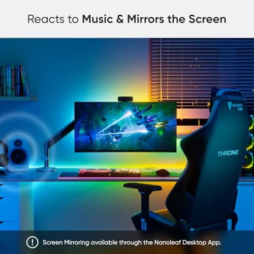 Nanoleaf Essentials Matter Lightstrip, RGBW, 16.4ft, 300 Color Zones thumbnail 4