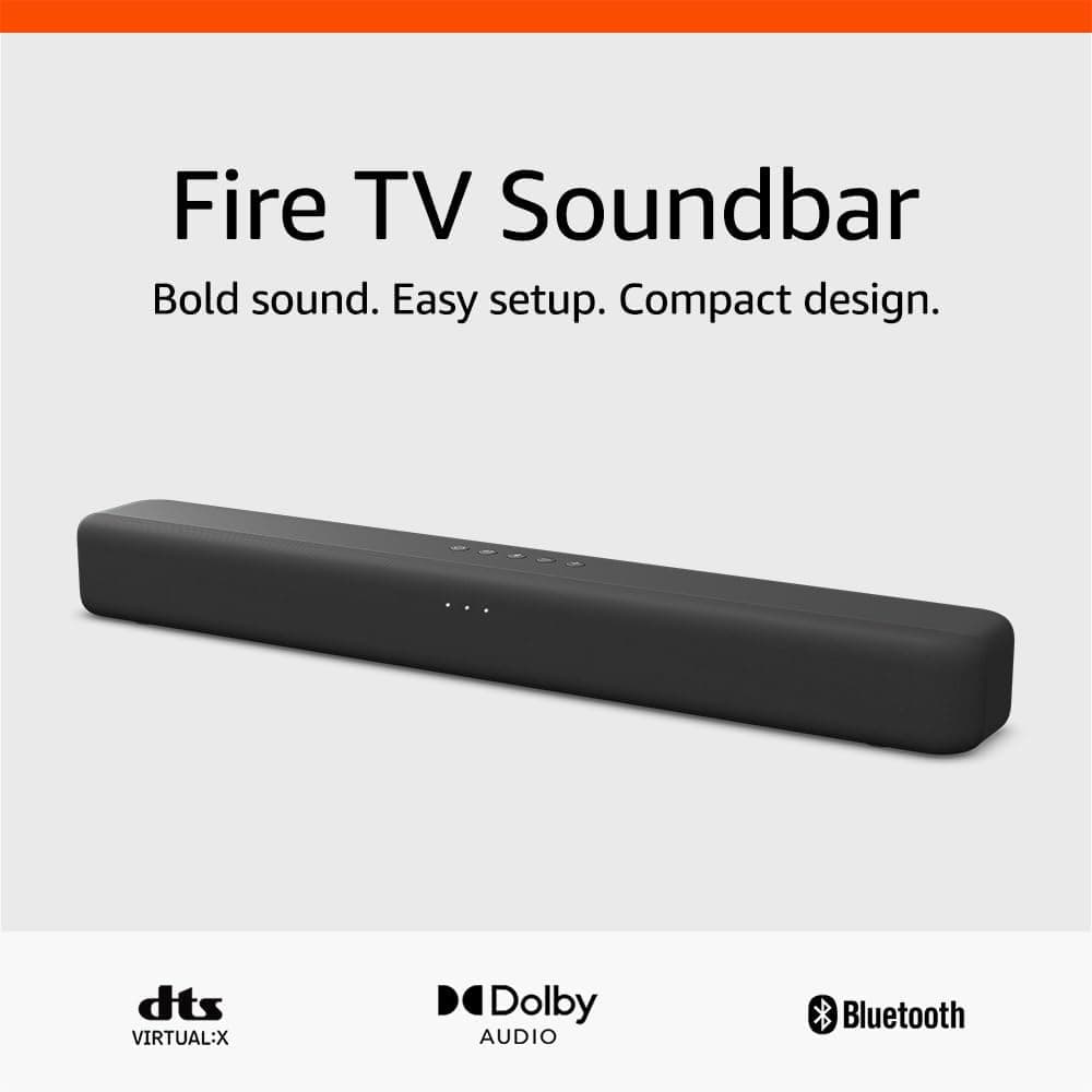 Amazon Fire TV Soundbar, 2.0 speaker with DTS Virtual:X and Dolby Audio