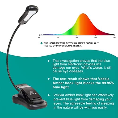 LuminoLite Rechargeable Amber Book Light Eye Care thumbnail 3