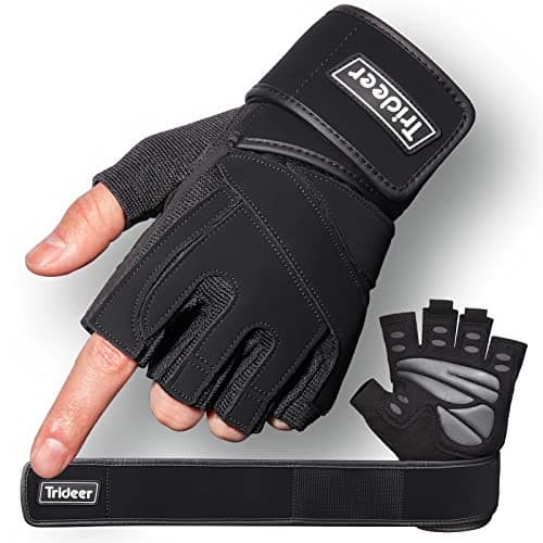 Trideer Padded Workout Gloves with Wrist Wrap - image 1