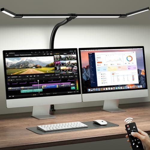 ONEMIX 42" LED Desk Lamp with Clamp, Architect Desk Light with Remote