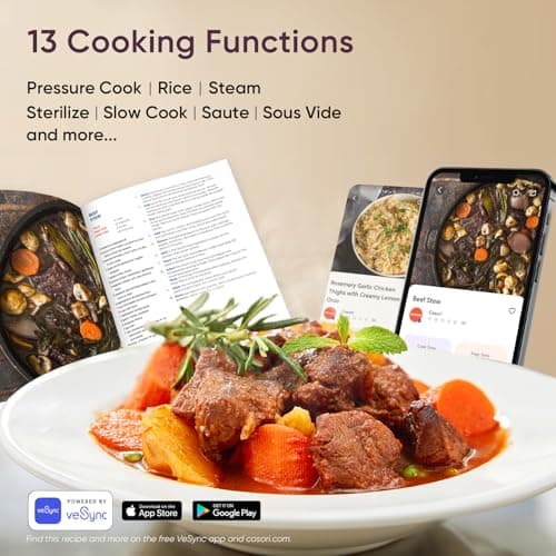 COSORI 9-in-1 Electric Pressure Cooker (6 Quart) thumbnail 5