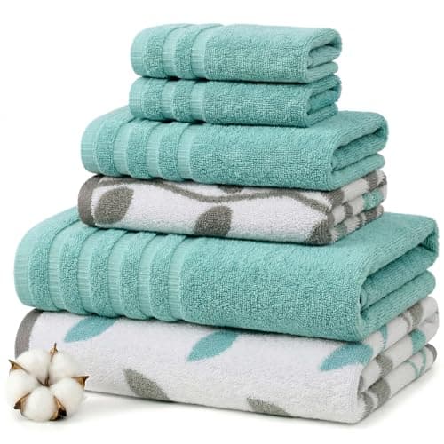 Modern Threads Natural Vine 6-Piece 100% Cotton Towel Set