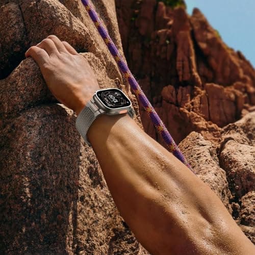 BXUXOHS Milanese Loop for Apple Watch Ultra 49mm thumbnail 2