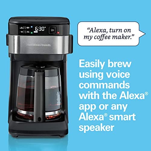 Hamilton Beach Works with Alexa Smart 12-Cup Coffee Maker thumbnail 2