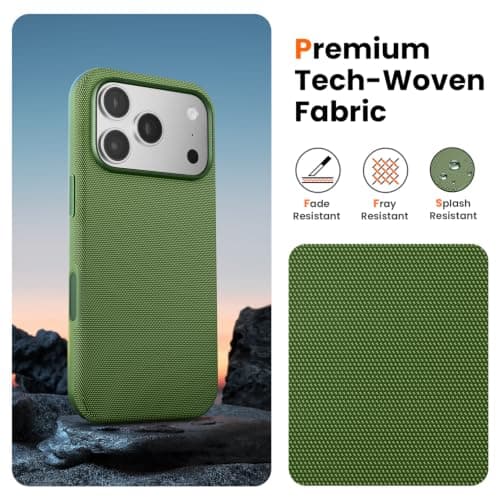 Mkeke for iPhone 18 Pro Max Case Techwoven Green thumbnail 4
