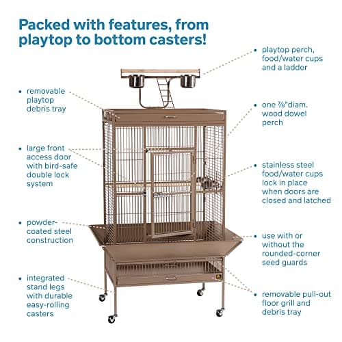 Prevue Hendryx Signature Select Series Wrought Iron Bird Cage thumbnail 3