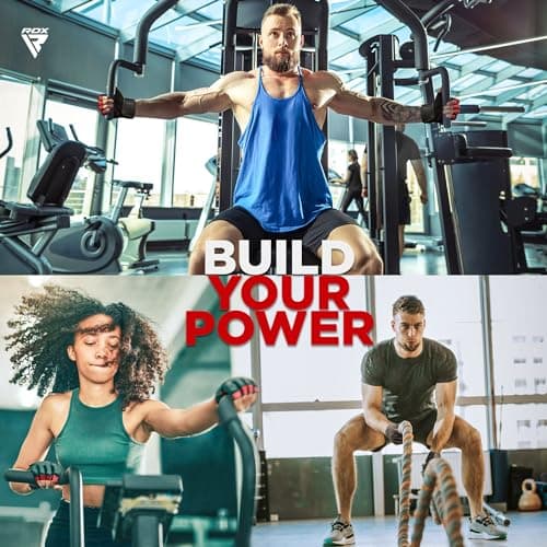 RDX Weight Lifting Gloves with Maya Hide Leather thumbnail 5