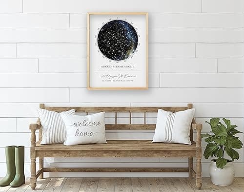 Custom Star Map Print — Night Sky on a Meaningful Date thumbnail 5