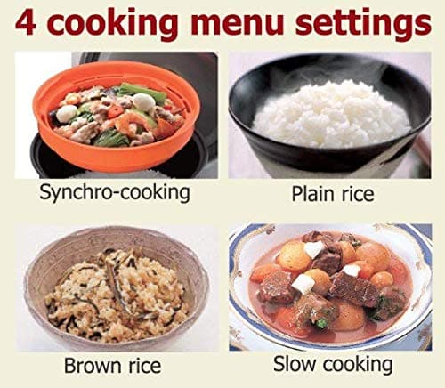 Tiger JBV-A10U 5.5-Cup Micom Rice Cooker with Tacook Steamer thumbnail 4