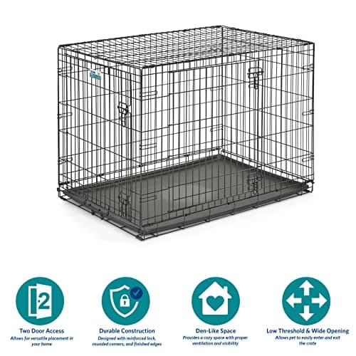MidWest Homes iCrate Double Door Folding Crate thumbnail 3