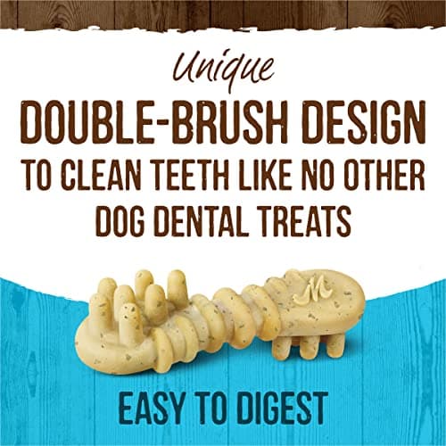 Merrick Fresh Kisses Double-Brush Dental Dog Treats with Mint, Medium (22 ct.) thumbnail 3