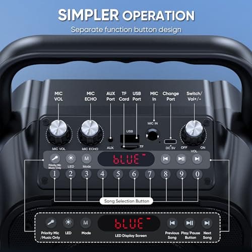 Singing Machine Home Stage Portable Karaoke System thumbnail 5