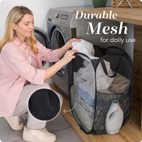 Lalax Collapsible Pop-Up Mesh Laundry Hamper thumbnail 5
