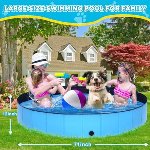STUDESK Extra Large Foldable Dog Pool (97 Inch) thumbnail 2