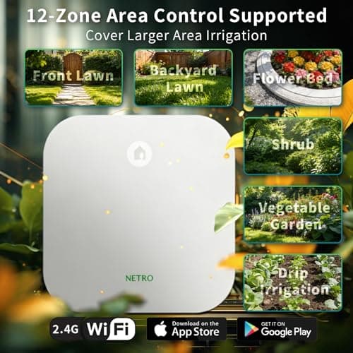 Netro Sprite Smart Sprinkler Controller, 12 Zone WiFi thumbnail 2