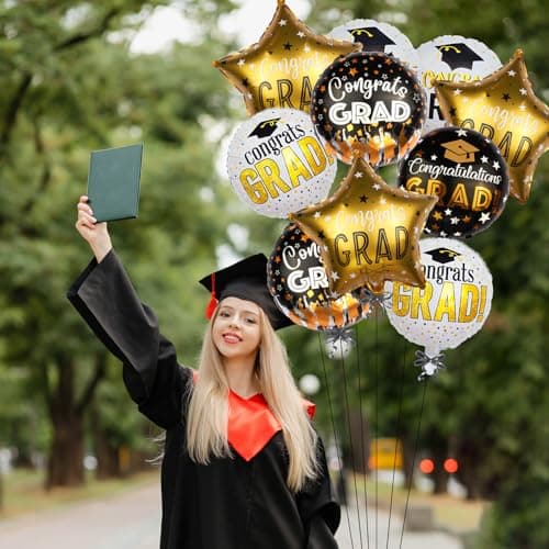 38Pcs Graduation Decorations 2026 Set with Giant Bow Foil Balloons thumbnail 5