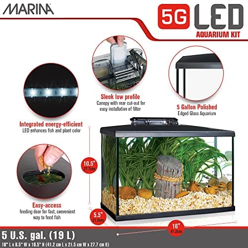 Marina LED Aquarium Kit 5-Gallon thumbnail 3