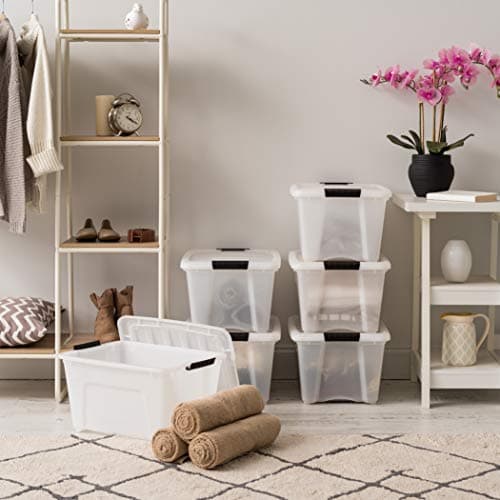 IRIS USA 32 Quart Stackable Storage Bins (6-Pack) thumbnail 5