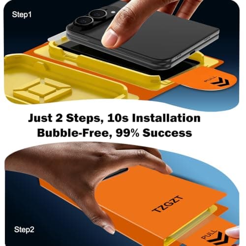 TZGZT Screen Protectors for iPhone Duo, Tempered Glass, Case Friendly thumbnail 4