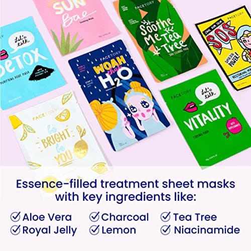 FACETORY Best of 7 Collection Sheet Mask Set (7 Pack) thumbnail 3