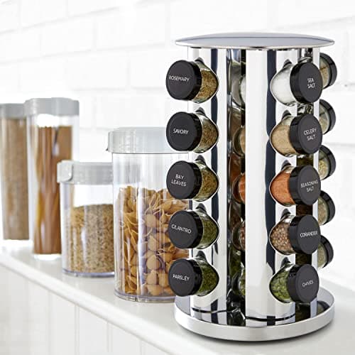 Kamenstein 20 Jar Revolving Countertop Spice Rack with Free Refills thumbnail 5