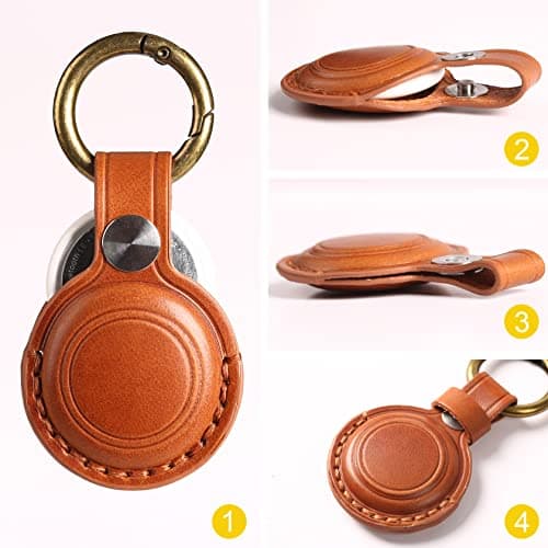 Apple AirTag Leather Key Ring thumbnail 2