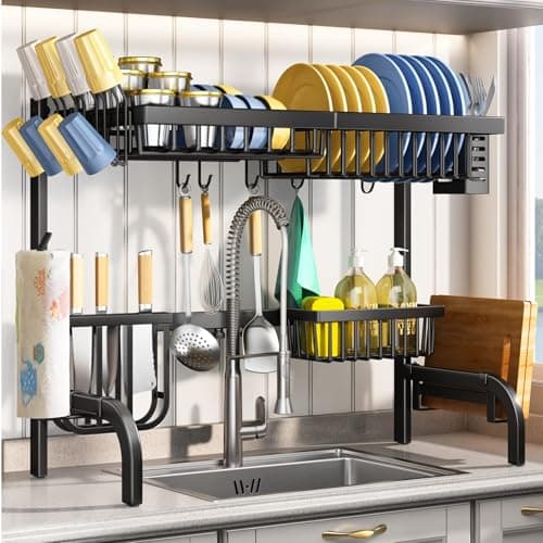SAYZH Over The Sink Dish Drying Rack (2-Tier) - image 1
