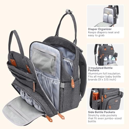 BabbleRoo Diaper Bag Backpack thumbnail 4