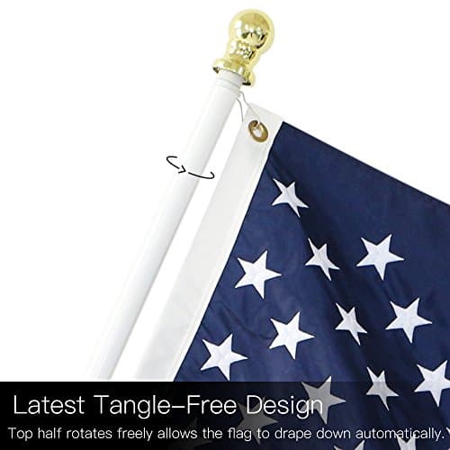 Anley 6ft Wall-Mount Aluminum Flag Pole Kit thumbnail 4