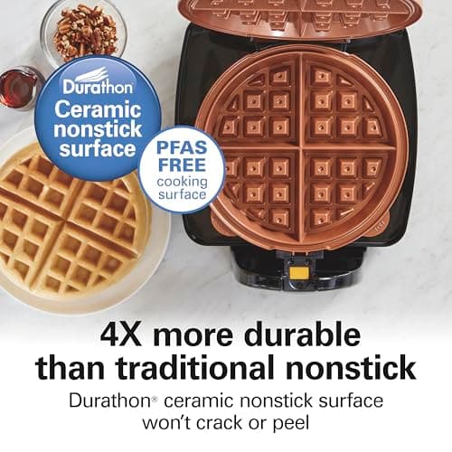 Hamilton Beach 26031 Flip Belgian Waffle Maker with Removable Plates thumbnail 3