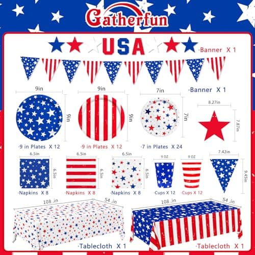JeVenis Patriotic Party Decoration Kit thumbnail 2