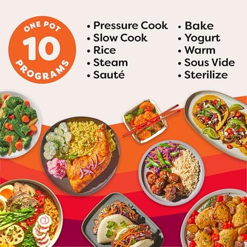 Instant Pot Pro 10-in-1 Pressure Cooker and Slow Cooker, 6-Quart thumbnail 2