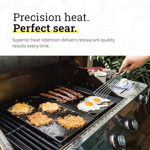 Lodge Pre-Seasoned Cast Iron Reversible Grill/Griddle thumbnail 5