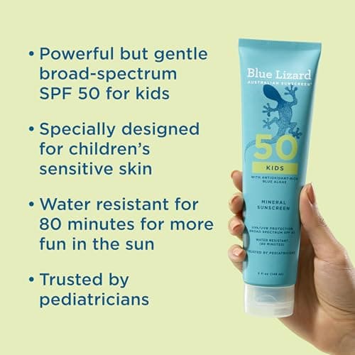 Blue Lizard Kids Mineral Sunscreen Lotion SPF 50+, 5 Fl Oz thumbnail 3