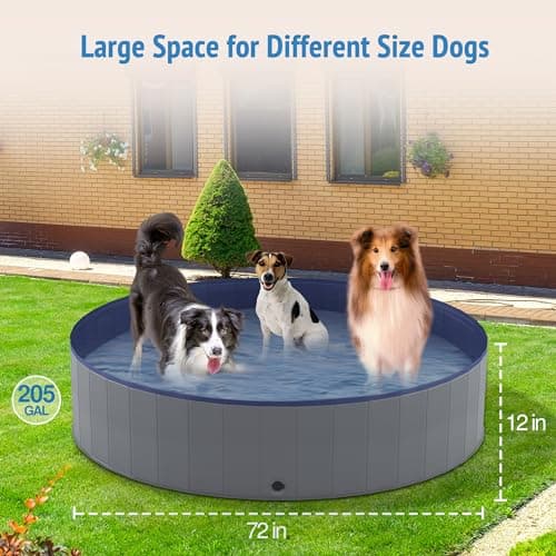 Niubya Foldable Dog Swimming Pool (72 Inch) thumbnail 2