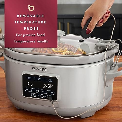 Crock-Pot 7-Quart Cook & Carry Programmable Slow Cooker with Sous Vide thumbnail 3